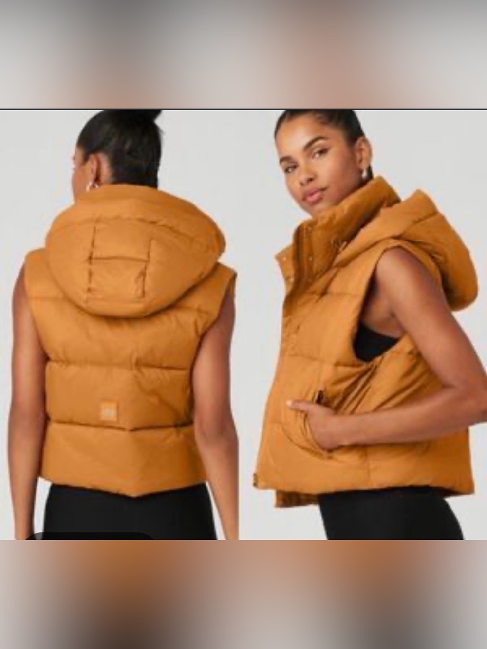 ALO YOGA Gold Rush Hooded
Puffer Vest - Toffee - Picture 6 of 12